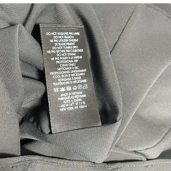 Alice + Olivia Colin Dress NWT Womens Size 10 Black Neon Trim Pin Up Cocktail - Picture 9 of 11